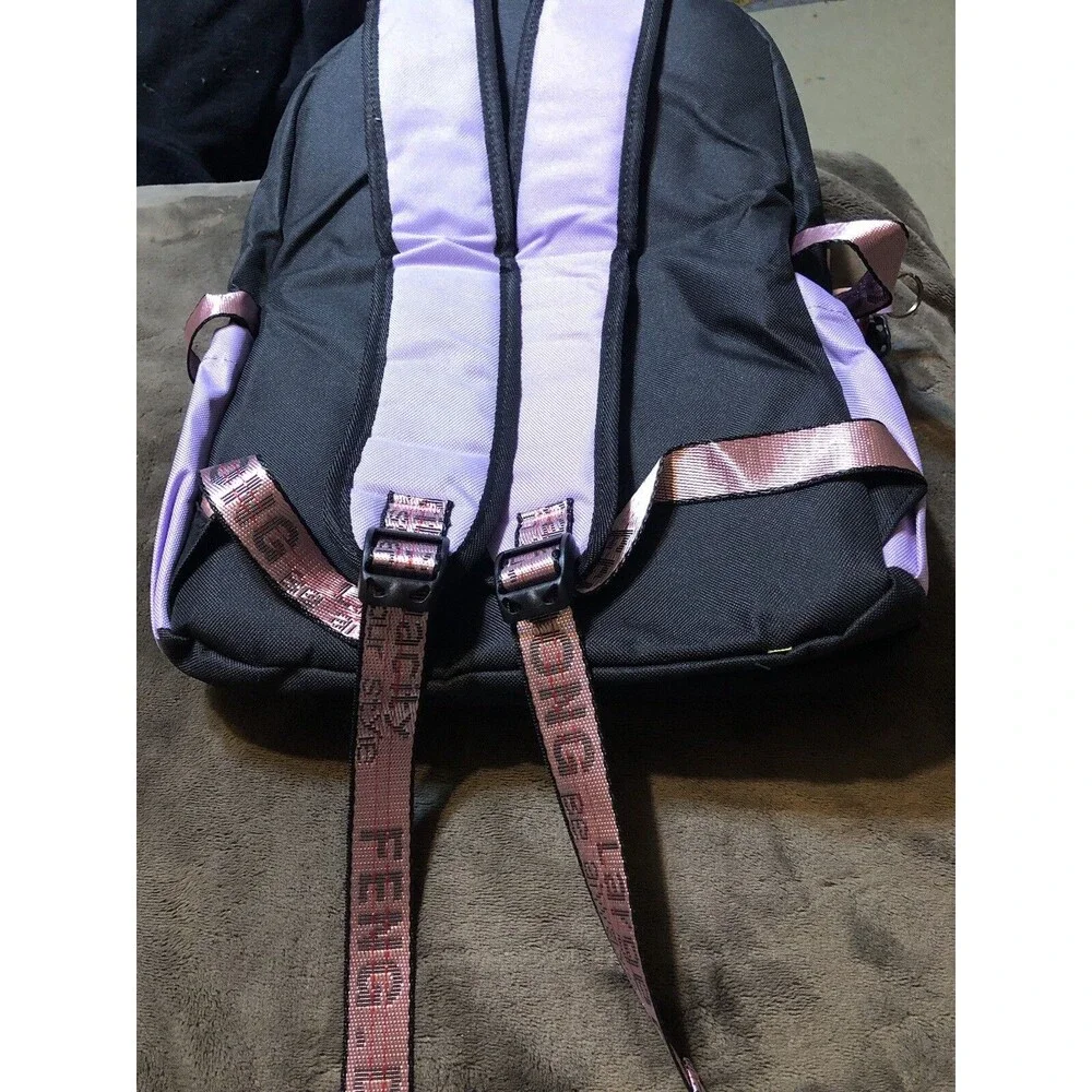 FENGDONG Durable Waterproof Travel Large Laptop Backpack 17.3 Purple -NEW
